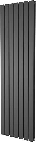 Pinta Vertical Radiator | Flat Panel Double Column | Central Heating | Living Room Hallway Bathroom Kitchen Radiator | 1600 x 475 | Anthracite
