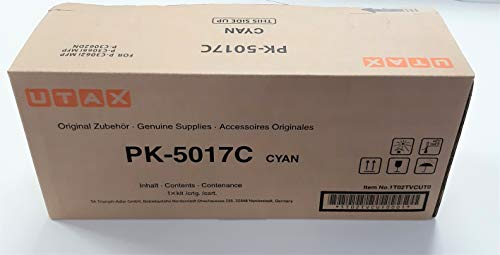 Original Utax 1T02TVCUT0 / PK-5017 C, Premium Drucker-Kartusche, Cyan, 6000 Seiten