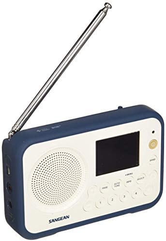 Sangean DAB + Radio Portátil DPR-76 FM Recargable Blanco, Azul