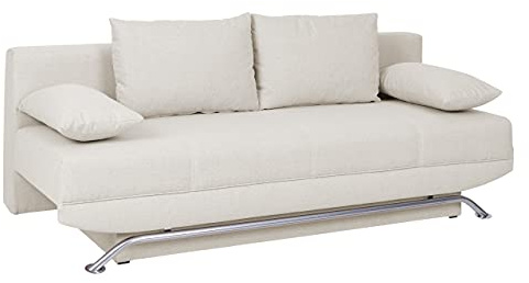 Mirjan24 Modernes Schlafsofa Olier, Couch mit Bettkasten und Schlaffunktion, Kunstleder Sofa, Bettsofa, Design Schlafcouch, Wohnlandschaft (Aura 01)