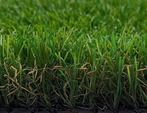 Hochwertige Kunstrasen Rasenteppich Bobby für Garten - 400x200 cm - Florhöhe 35 mm - UV-Garantie 7 Jahre (DIN 53387) - Gewicht ca. 1538 gr/m²