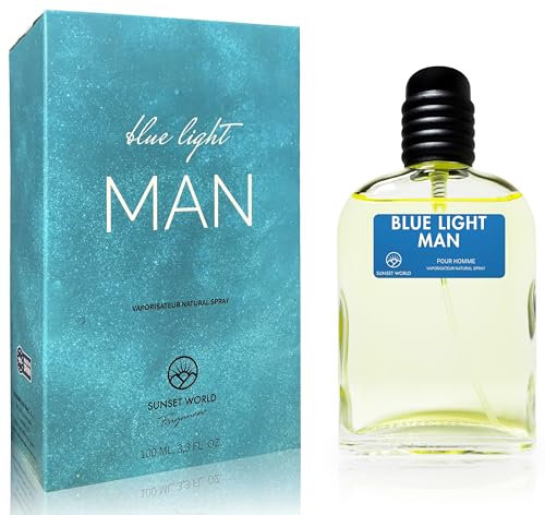 Blue Light Man - Kompatibel mit Light Blue Man. Eau de Cologne Intensiv 100 ml, Pheromone Parfum Herren, Äquivalentes Parfüm