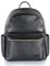 Allis LUX Wickeltasche, Rucksack, Leder, Grau