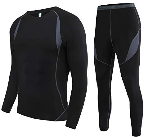 SAGUARO Thermounterwäsche Herren Skiunterwäsche Funktionsunterwäsche Warme Ski Unterwäsche Männer Winter Thermal Underwear Men Armee Grün,Gr.2XL