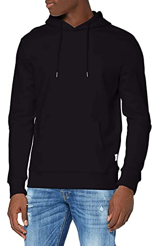 JACK & JONES Herren Jjebasic Noos Hooded Sweatshirt, Schwarz, L EU