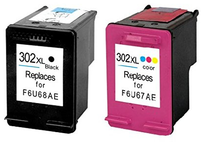 Druckerpatronen kompatibel mit HP 302 Schwarz XL und 302 Color XL für OfficeJet 3830, 3831, 3833, 3834, 3835, 3836, 4650, 4654, 4655, 4656, 4657, 4658