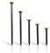HMH-Shop Bildernägel 20/25/30/40/50 mm Stahl Bildernägel Messingkopf 6 mm Nägel zum aufhängen von Bildern (10, Mix 20/25/30/40/50 mm)