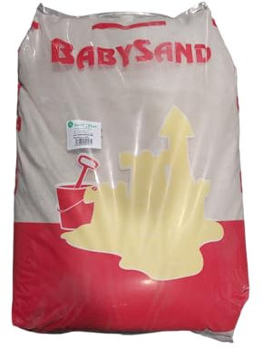 Decomadeinitaly Sable pour enfants de 25 kg. Couleur : blanc caraïbe. Idéal également pour aquarium et animaux.
