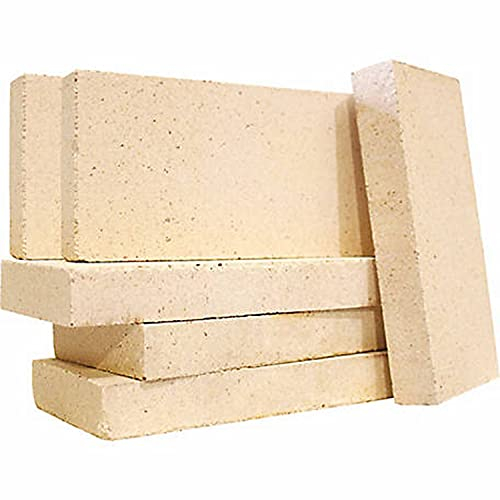 Coals 4 You - 10 Ladrillos de leña de vermiculita Villager para Estufa, 10 Ladrillos de 4.5 x 9 x 25 mm, Quemador de leña, Color Beige