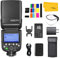 Godox V860III-C Blitzgerät für Canon Kameras, TTL 2.4G HSS 1/8000s, 7.2V/2600mAh Li-Ionen Akku, 10-Speed Adjustable, für Canon 6D 7D 50D 60D 500D 550D 600D 650D 1000D 1100D 1DX 580EX II Mark II III