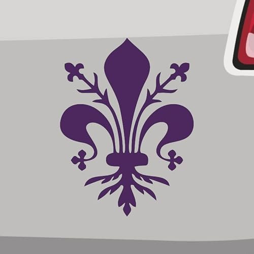 Florentiner Lilie Aufkleber -6 Größen 21 Farben- Heraldik Wappen Florenz Italien