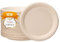 JEBBLAS Lot de 100 assiettes en carton jetables en bagasse de canne à sucre de 17,78 cm, compostables, assiettes rondes en papier très résistantes pour les fêtes et les repas en plein air, passent au.