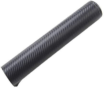 Btruely Klebe Buchstaben Kfz Schwarze Auto-Vinylkohlenstoff-Art- und Weise127*20cm Aufkleber 3D Hülse für Motorrad-Faser-Auto-Aufkleber Rennrad Aufkleber Auto (Black-A, One Size)