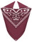 Van Der Rich ® - Bandanas aus 100% Baumwolle Kopftuch für Herren Damen (Bordeaux, One Size)