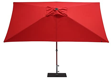 Maffei Art 475R Trend Sonnenschirm rechteckig 300 x 200 cm Made in Italy, rot