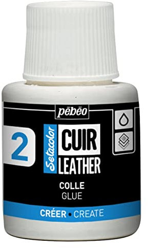 Pébéo PEBEO - Setacolor Cuir – Colle pour Cuir - Auxiliaire pour Cuir et Similicuir – Personnalisation Sac, Chaussure, Basket et Sneaker - Résistance rayures, pliures, frottements - 110 ml