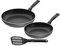 WMF Permadur Inspire Lot de 2 poêles à induction 24 + 28 cm, revêtement en aluminium, revêtement anti-adhésif, poignée ergonomique en plastique, spatule