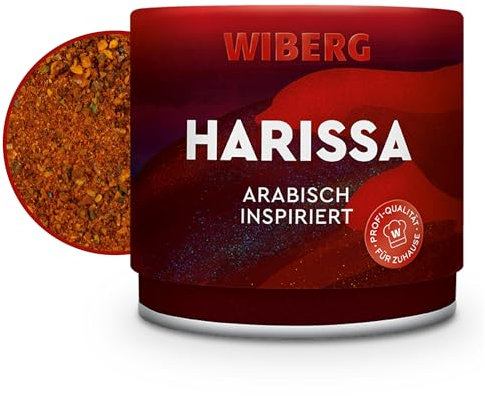 WIBERG Harissa Gewürzzubereitung – Arabisch inspirierte scharfe Würzmischung mit Chili und Kreuzkümmel – Ideal für Tajine und Couscous, 85 g