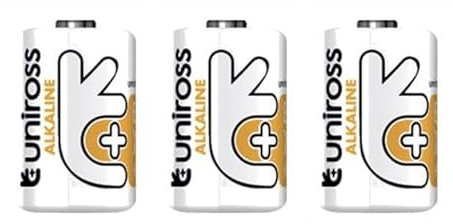 Uniross Pack de 3 Piles Alcaline A11, MN11, GP11A, L1016, V11GA, 6V
