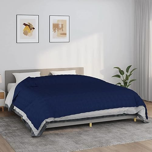 vidaXL Gewichtsdecke blau 220x260cm 11kg Stoff