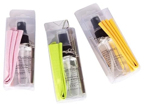 Eyeglass Lens Cleaner Kits Glasses Cleaner 30ml Eyeglasses Cloth Maintenance Screwdriver Glasses Dirt Oil Removal Spray Lens Cleaning Solution Eyeglasses Maintenance Kit Lens Cleaning Set Eyewear