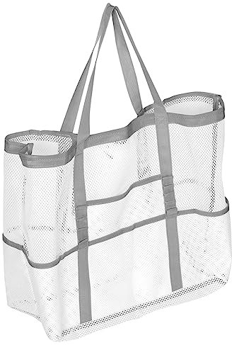 Didiseaon Bolsa De Playa Grandes Bolsas De Piscina Bolsas De Reciclaje Con Bolsa Bolso De Hombro Informal Bolsas De Playa Bolsa De Piscina Perder El Plastico Totalizador Largo