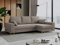 MKS MEBLE Ecksofa - L-Form Sofa mit Schlaffunktion - Wohnlandschaft L Form, Ecksofa mit Schlaffunktion und Bettkasten, Schlafsofa mit Bettkasten, Couch mit Schlaffunktion - Hellbraun Dorian