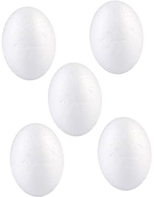 EXCEART 50 Stück Ostereier Ostereier-Ornamente Ostern Basteleier Ostern Schaumstoff-Formen Styropor-Eier DIY-Osterei Modellierschaum-Eier Styropor-Kugeln Styropor-Schaum-Eier
