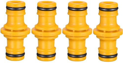 4 Stücke Doppel Stecker Schlauchverbinder, Schlauch Kupplung,1/2 zoll 1/2 Zoll Doppelstecker Gartenschlauch Verbindungen,Grün Kupplung für Autowäsche und Gartenschlauch Rohr Verbinden