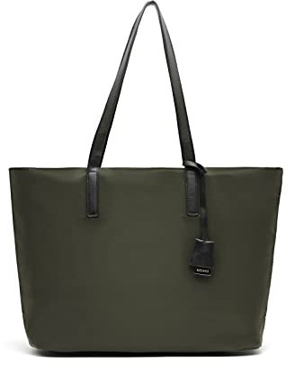 MISAKO Emanda bolso shopper de nylon con bolsillo para portátil (15) Mujer - Emanda Verde 31 X 39 X 15 cm