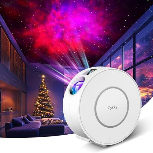Projecteur Ciel Etoile Intelligent, Wi-Fi Projecteur Galaxie Commande Vocale/Contrôle d'application/Minuterie, Fonctionne Avec Alexa&Google Assistant, Lampe Ciel étoilé pour Party Deco Chambre Cadeau