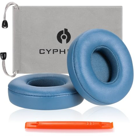 Dr. Dre Ersatz-Ohrpolster, Ohrpolster für Beats Solo 4 On-Ear-Kopfhörer, Blau, 1 Paar