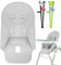 Qikam Baby Hochstuhl Sitzbezug für Peg-Perego, Siesta Zero3, Baoneo, Kosmic Jané | Baby Hochstuhl Bezug | Baby Esszimmerstuhl Sitzkissen | PU-Leder Hochstuhl Sitzauflage mit 2 Paar Essstäbchen