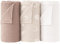 Bearmoss Baby Pucktuch Musselin Decke 100% Baumwolle Dünne Atmungsaktive Babydecke Baby Swaddle Decke Tücher für Junge und Mädchen 3 Stück 96x102cm (Mond)