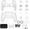 eXtremeRate Luna Re-Design Full Hülle für ps5 Controller BDM-030/040/050, DIY-Ersatz Gehäuse&Tasten, Faceplate/Touchpad/Back Shell/Sticks Knöpfe Zubehör für ps5 Controller-Glow in Dark Grün