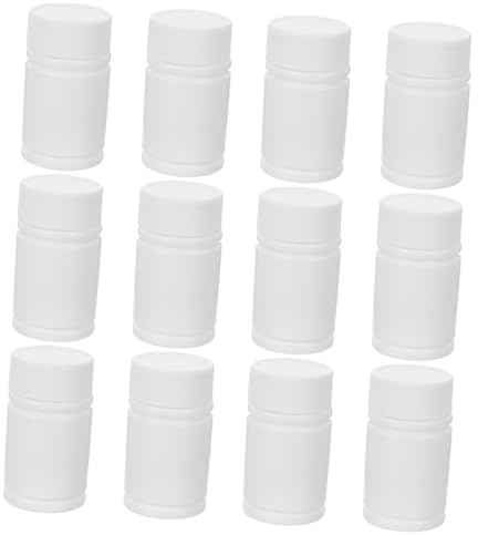 Garneck 24stücke Pillenflasche Wiederverwendbar Kleine Hdpe-medikamentenbehälter Reisemedikamentenfläschchen Auslaufsicher Für Unterwegs Und Täglichen Gebrauch
