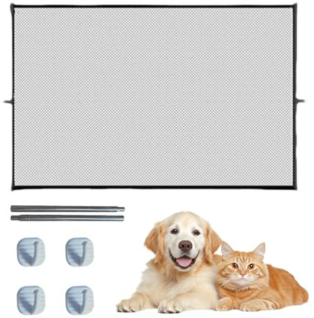 Puerta Seguridad Bebé,Barrera Seguridad Niños Escalera Extensible,Valla Seguridad Infantil,Rejilla Protectora para Escaleras,Vallas Extensibles Perros para Pasillos Interiores Exteriores Puerta,Cocina