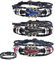 Lot de 3 bracelets en cuir noir pour homme, bracelets punk musicaux, rétro manchette guitare, bracelets en cuir tressé réglables pour homme, bracelet musical
