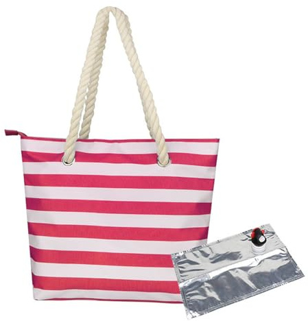 Flkiglm Weintasche Weintasche Mit Zapfhahn Weinhandtasche Strandwein Geldbörse Getränkespender Tote Mit Versteckte Isolierte Fach Tote Tragetasche Für 2 Flaschen, Für, Reisen, Picknick, Camping