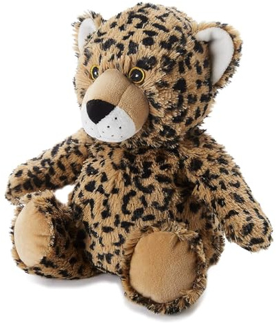 Microwavable Heatable Plush Soft Toy – Fully Heatable & Freezable | Scented with French Lavender | Soothing Warm or Cool Comfort | Safe for Kids & Adults | Cuddly for Anxiety (Leopard)