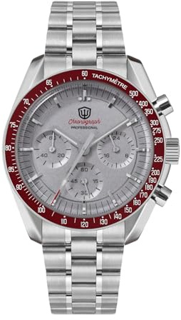 watchdives WD1860 WD1861 WD1863 Reloj de Pulsera Cronógrafo Hombre Japón VK63 Relojes Deportivos Cuarzo 40mm Burbuja Cristal Zafiro 100M Buceo