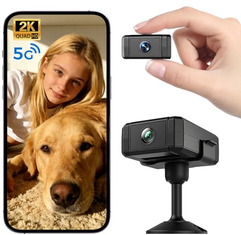 Vutlace Spy Camera, WiFi Hidden Camera with Night Vision, 4K HD Indoor Security Camera featuring Motion Detection and Night Vision for Baby/Pet Monitoring and Home Security