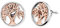 Engelsrufer Baum des Lebens Ohrstecker für Damen Bicolor Rhodiniert und Rosévergoldet 925er-Sterlingsilber Größe 12 mm