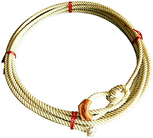 Thor Equine – Lasso für die Rancharbeit aus leichtem und resistentem Nylon mit gewachsten Mantel – Originalstück aus den USA mit Einer Länge von ca. 9,15m (30 feet) und einem Durchmesser von 1,1cm