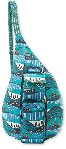 KAVU Mini Seil Tasche Baumwolle Crossbody Sling Winterscape