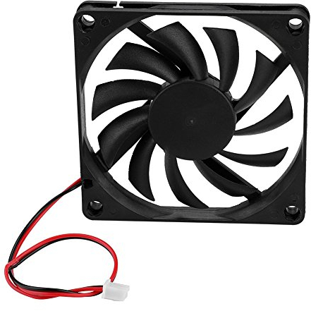 2PCS 80 mm Gehäuselüfter,ASHATA High Speed Mini PC-Gehäuselüfter PWM PC Gehäuse Lüfter,Ultra Silent 3500 U/min 2Pin PC Cooler Cooling Fan Kühler Lüfter 12VDC für Computer Gehäuse