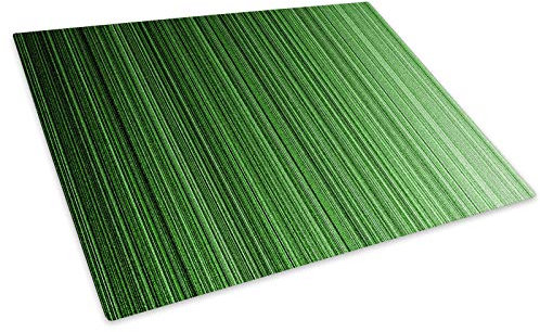 Retro Black Green Glass Chopping Board Kitchen Worktop Saver Protector