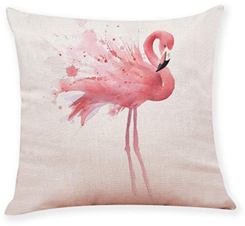 Nunbee Kissenbezug bettwäsche deko Flamingo Platz Dekorative Akzente Setzen Fall Sofa zierkissen, Flamingo 1 45 * 45cm
