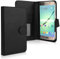 Cover custodia compatibile con Smartphones (14.2cm x 8cm x 1cm) protezione universale, ‘Bookstyle Case’, Similpelle, con magnete, nero, 3 taschini interni per schede/carte cover integrale piegabile