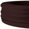 Textilkabel für flexible Elektroinstallation (H05VV-F), Stoffkabel 3x1.5mm², Aufputz-Textilkabel, Installationskabel, Braun - 10 Meter